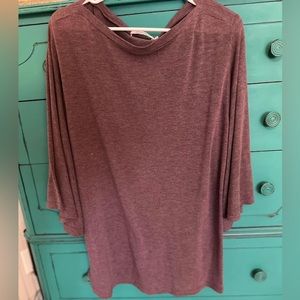 Boatneck Flutter Sleeve Top